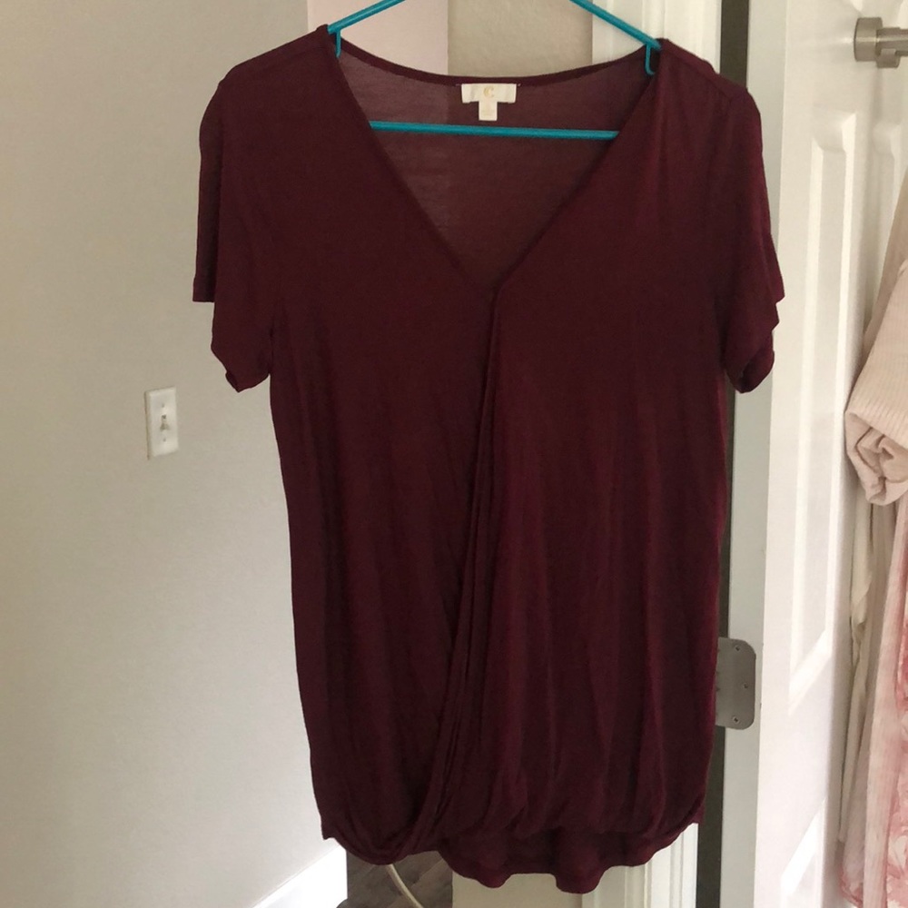 Wine colored top